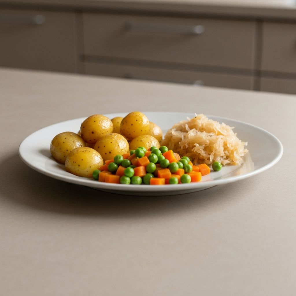 Traditional German everyday meal